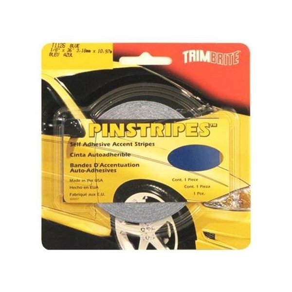Trimbrite TRIMBRITE T1126 Pinstripe Tape; Blue; 0.12 In. X 36 Ft. T18-T1126
